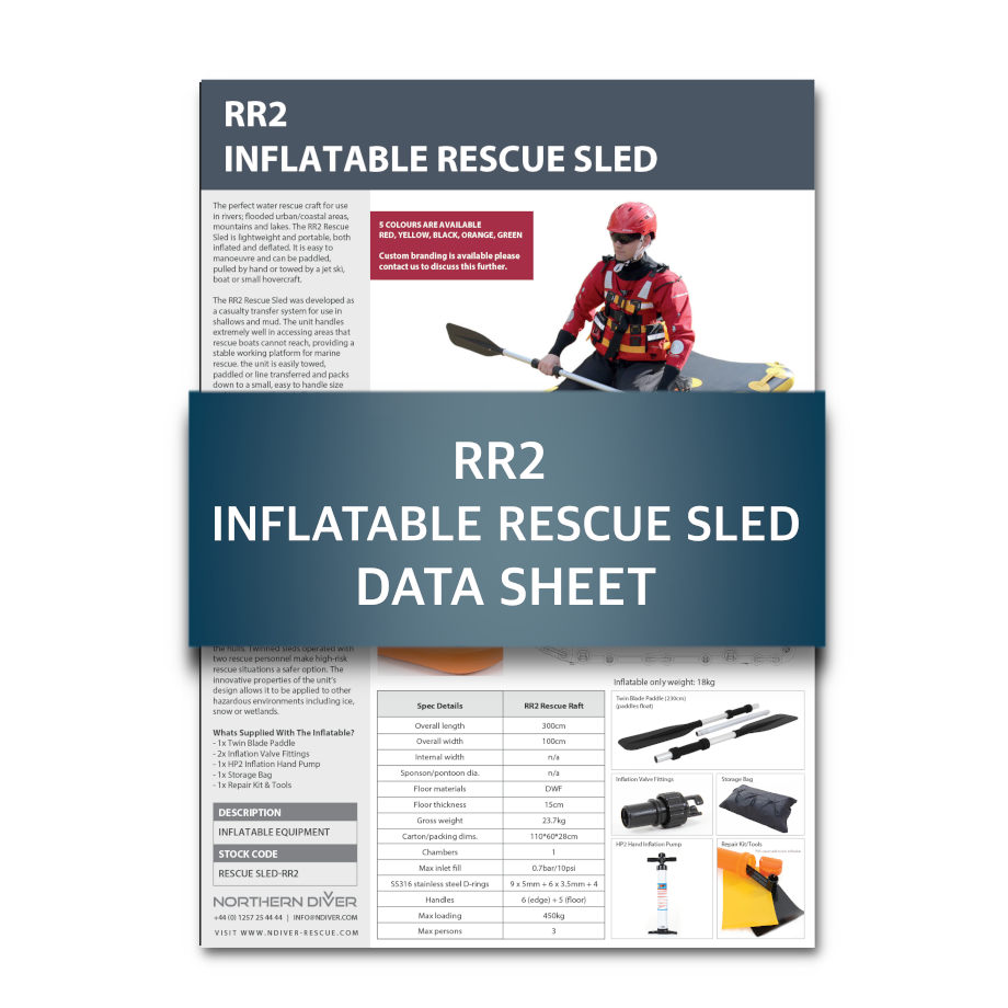 RR2 Inflatable Rescue Sled Data Sheet